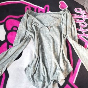 Cute grey loose shirt